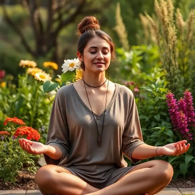 Author of your life - woman meditating
