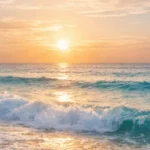 Serene ocean sunrise symbolising renewal, peace, and the gentle nourishment of Soul Food.