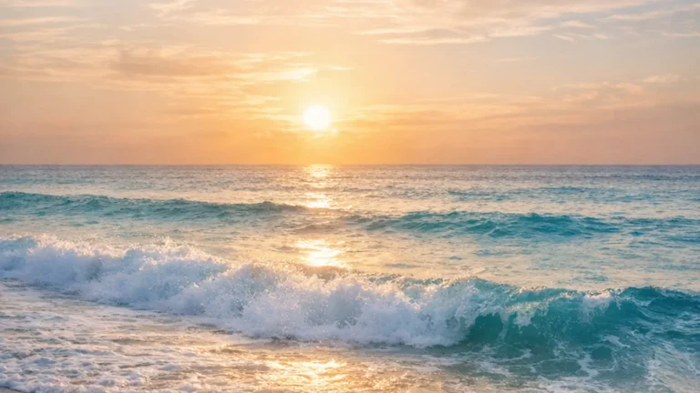 Serene ocean sunrise symbolising renewal, peace, and the gentle nourishment of Soul Food.